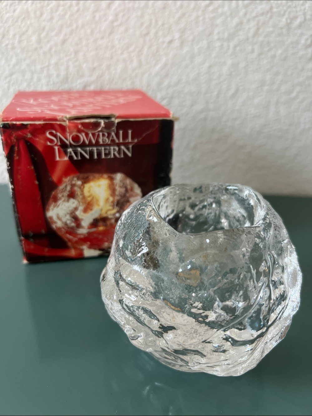 Kosta Snowball Lantern - Tea light candle holder